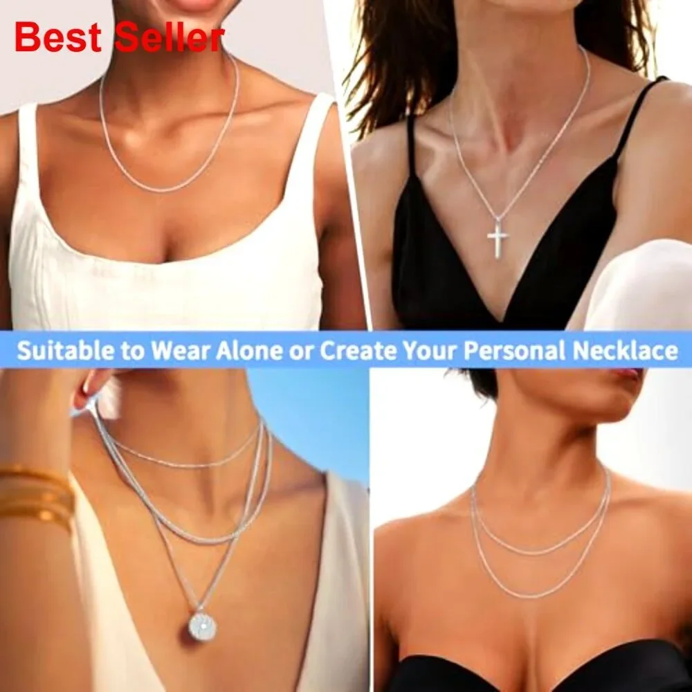 2mm Rope Chain 18k Gold Plated 925 Sterling Silver Necklace